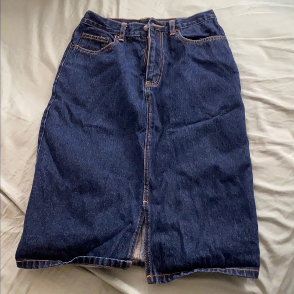 🙌Bluestar blue Jean skirt like new!  Size 27
